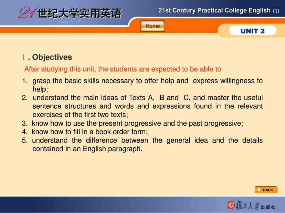 21世纪大学实用英语综合教程一Unit课件.ppt_第3页