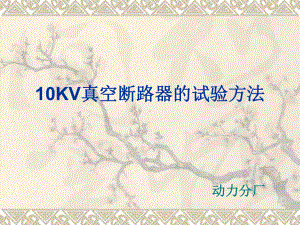 10KV开关试验课件.ppt