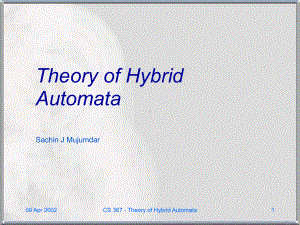 Theory-of-Hybrid-Automata：混合自动机理论课件.ppt