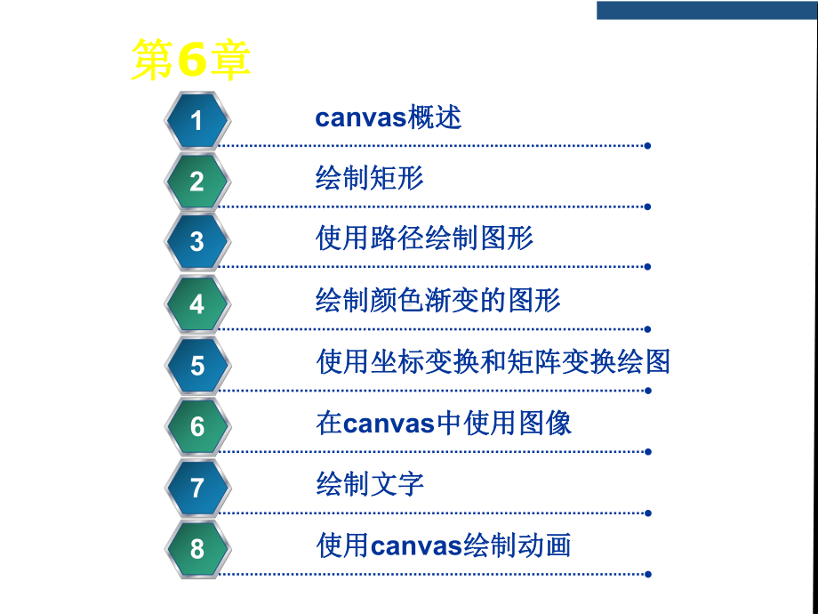 HTML第6章-HTML5的canvas绘图课件.ppt_第1页