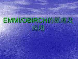 EMMIOBIRCH的原理及应用课件.ppt