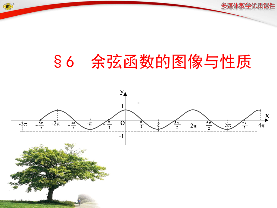 《余弦函数的图像与性质》教学课件全面版.ppt_第1页