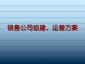 -（培训课件）销售公司组建、运营方案PPT-PPT.ppt