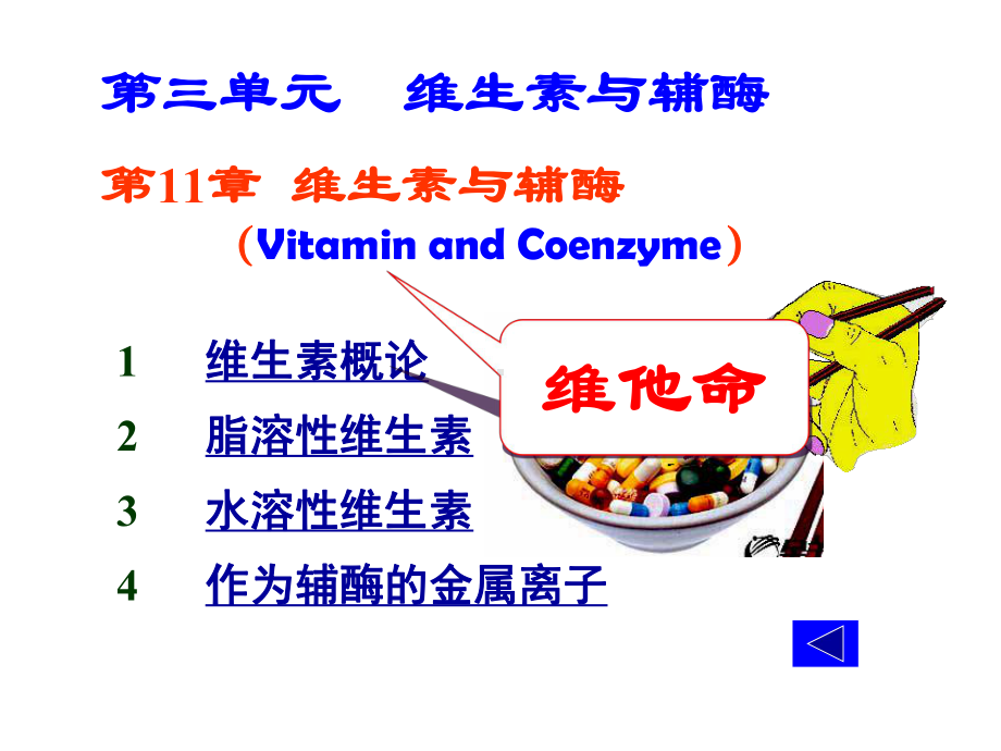 《生物化学》维生素与辅酶课件.ppt_第1页