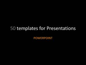 个精品PPT实用图表要素-50-templates-for-Presenta课件.ppt