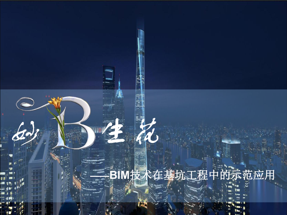 BIM技术在基坑工程中的示范应用课件.ppt_第1页