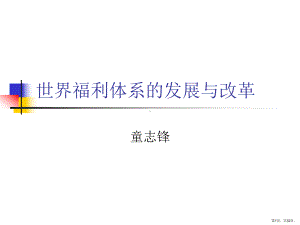 世界社会福利体系的发展和改革课件.ppt