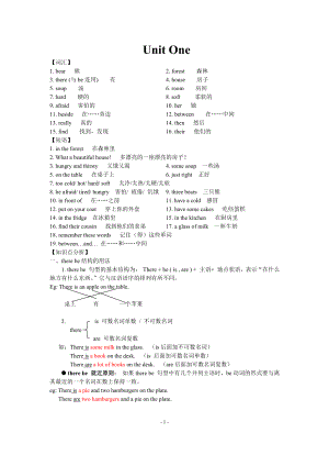 扬州育才小学译林版五年级英语上册第一单元Unit1单元知识总结.pdf