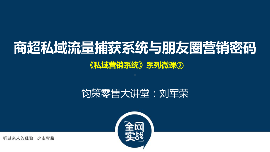 商超私域流量捕获系统与朋友圈营销密码课件.pptx_第1页