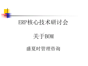 企业ERP与BOM的定义课件.pptx