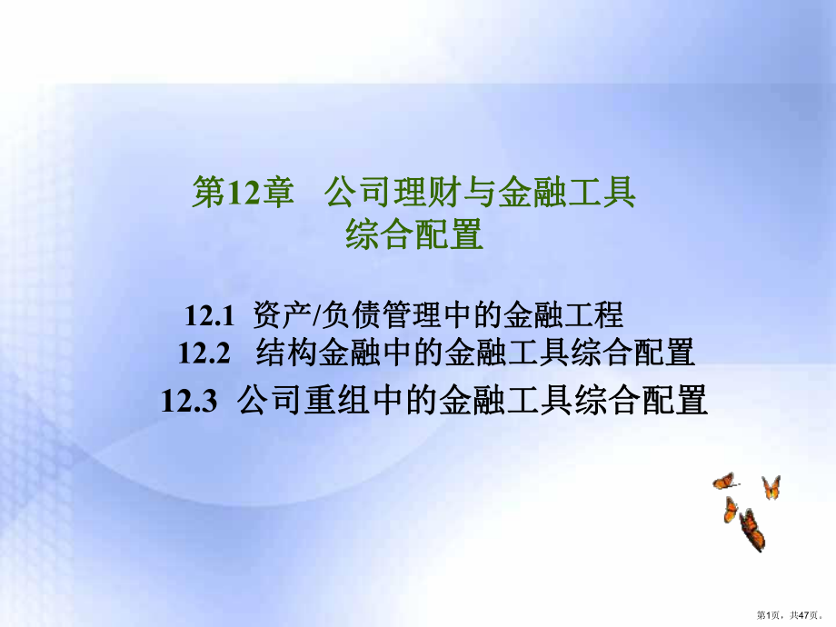 公司理财与金融工具综合配置课件.ppt_第1页