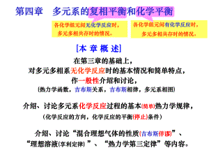 多元系的复相平衡和化学平衡课件.ppt