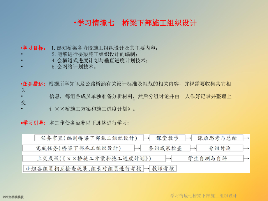 学习情境七桥梁下部施工组织设计课件.ppt_第2页