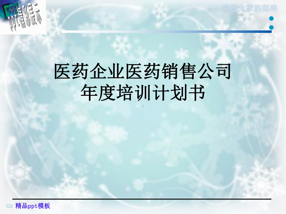 医药企业医药销售公司年度培训计划书课件.pptx_第1页