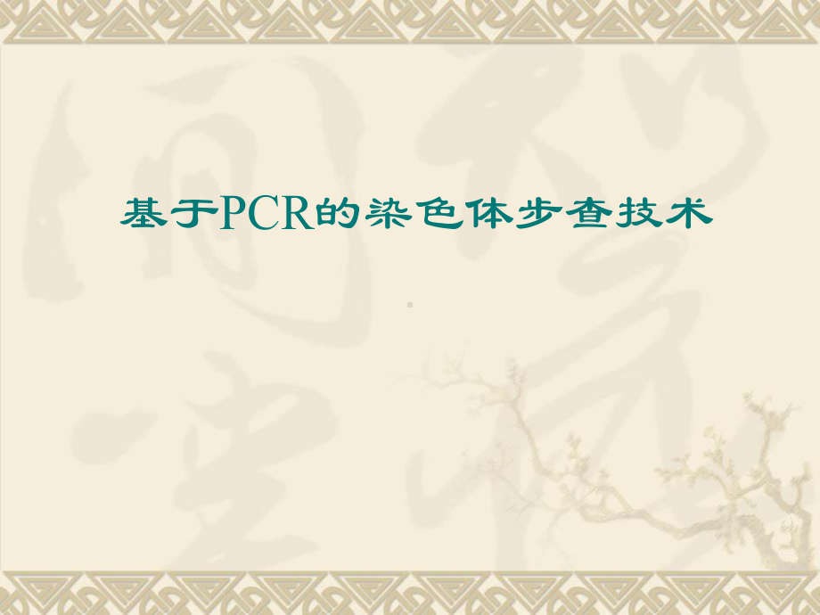 基于PCR的染色体步查技术文本课件.ppt_第1页