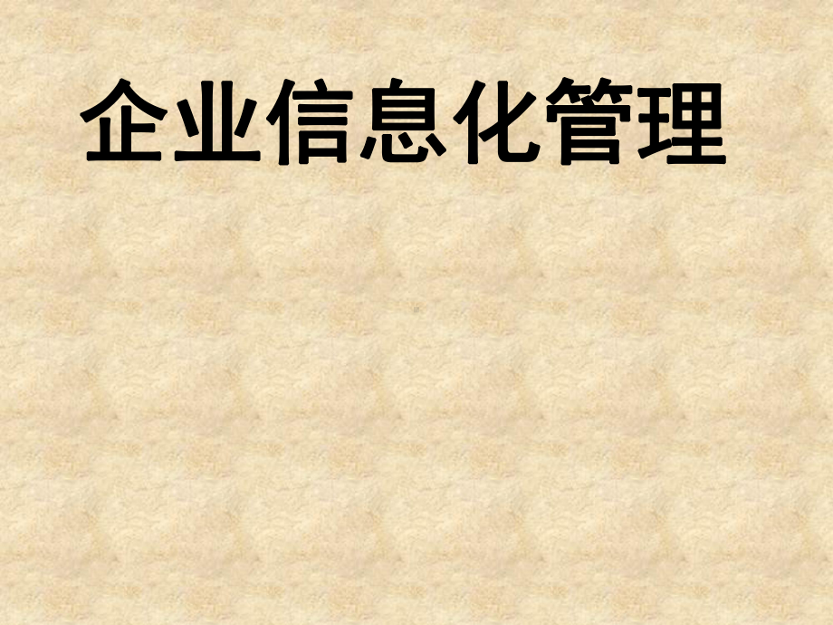 企业信息化管理概述课件.pptx_第1页