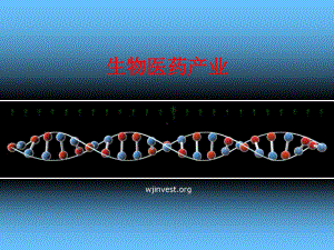 产业调研生物医药-PPT课件.ppt