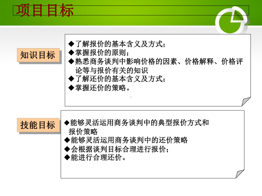 商务谈判与沟通的技巧的项目四商务谈判报价阶段的策略课件.ppt_第2页