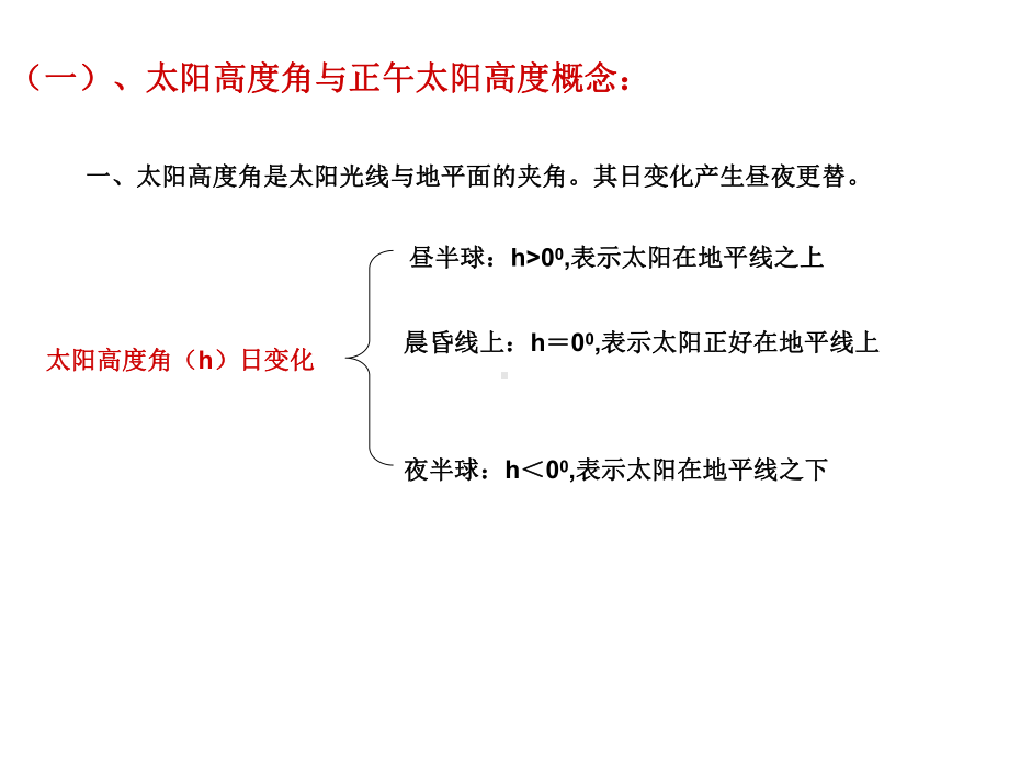 太阳高度角与昼长的知识课件.ppt_第1页