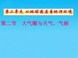 大气圈与天气、气候PPT课件3-鲁教版.ppt