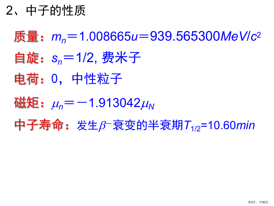 中子及中子探测讲解课件.ppt_第3页