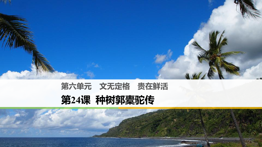 古代诗歌散文欣赏第六单元同课异构课件：第24课-种树郭橐驼传1.pptx_第1页