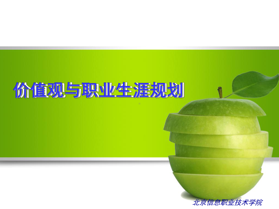 价值观与职业生涯规划.ppt.ppt_第1页