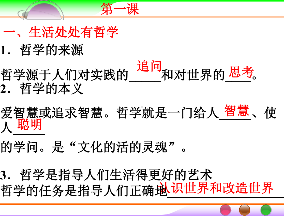 哲学学考复习提纲课件.ppt_第1页