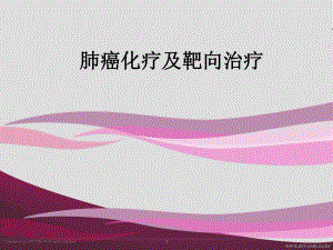 肺癌化疗及靶向治疗PPT课件.ppt