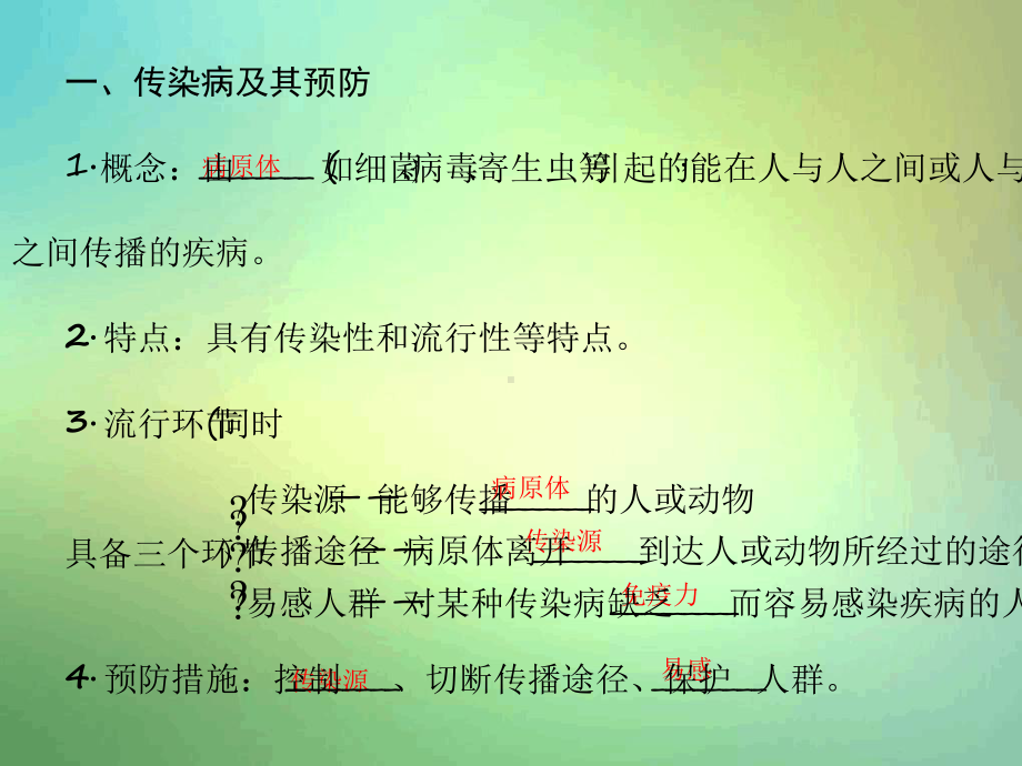 中考生物第一章传染病和免疫复习课件.ppt_第3页