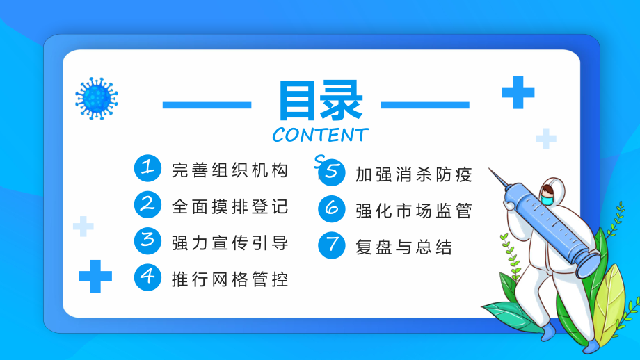 讲课资料蓝色卡通社区疫情防控工作总结PPT课件.pptx_第2页