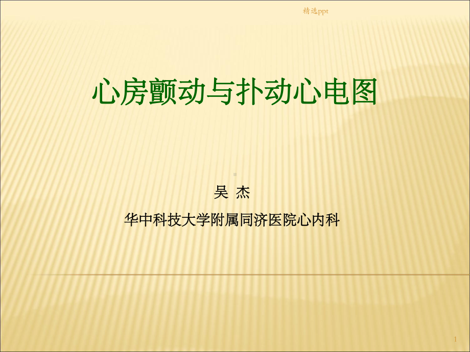 心房颤动与扑动心电图课件.ppt_第1页