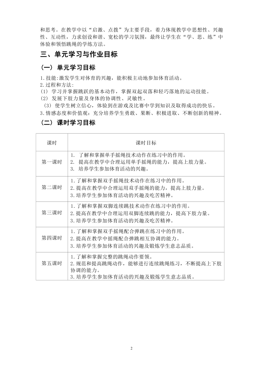 中小学作业设计大赛获奖优秀作品-《义务教育体育与健康课程标准（2022年版）》-[信息技术2.0微能力]：体育与健康水平一（运动技能-跳绳 单手摇绳）.docx_第3页