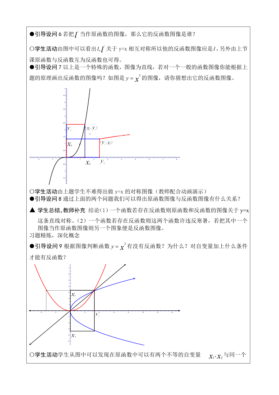 黑龙江-教学设计及说课-互为反函数的函数图象间的关系.doc_第3页