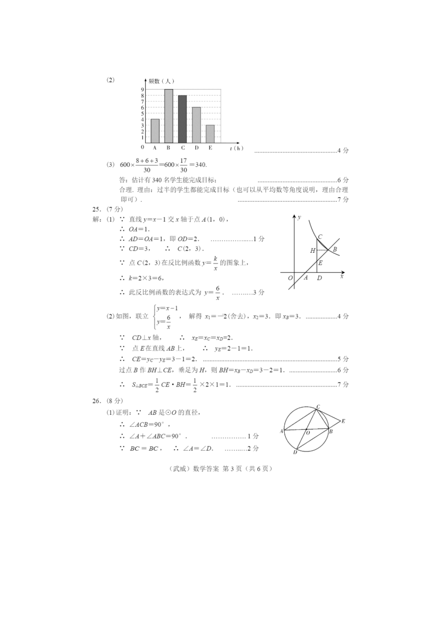 2022年甘肃省武威中考数学答案.docx_第3页