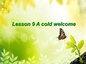 新概念英语二Lesson9acoldwelcome(共30张)课件.ppt