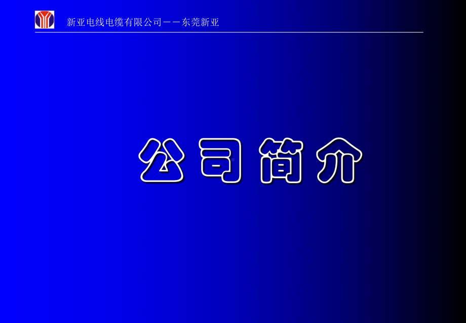 新亚电线电缆有限公司课件.ppt_第1页