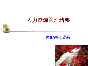 思想层面的人力资源管理汇编课件.ppt