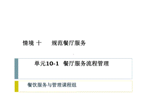情境101餐厅服务流程管理课件.ppt
