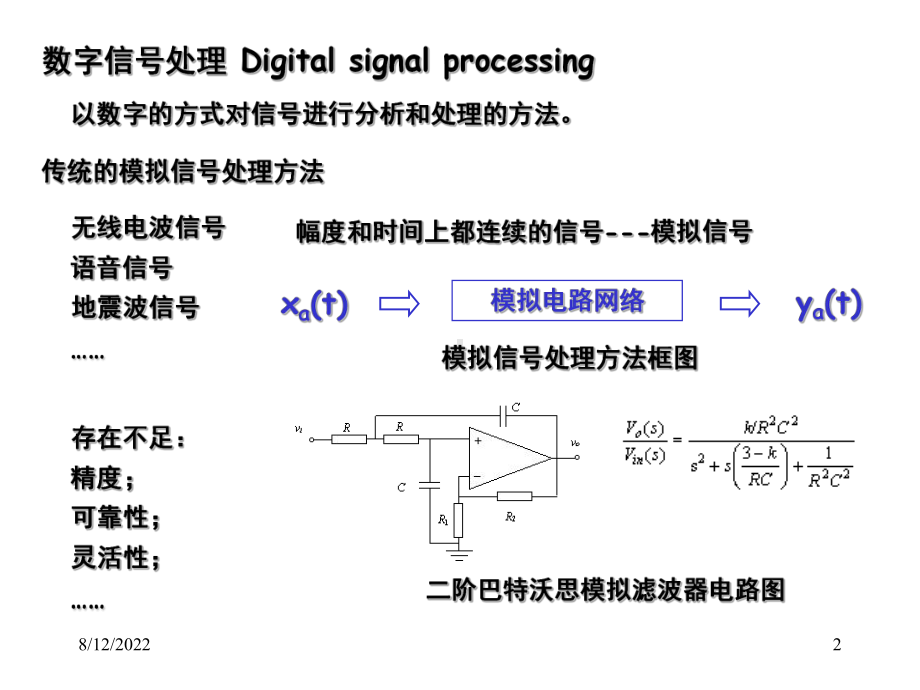 数字信号处理知识点总结课件.ppt_第2页