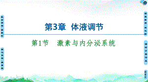 新教材《激素与内分泌系统》课文分析人教版1课件.ppt