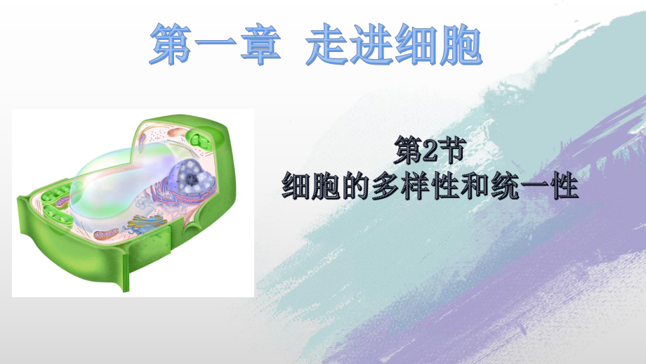 新教材《细胞的多样性和统一性》PPT完美课件人教版2.pptx_第1页