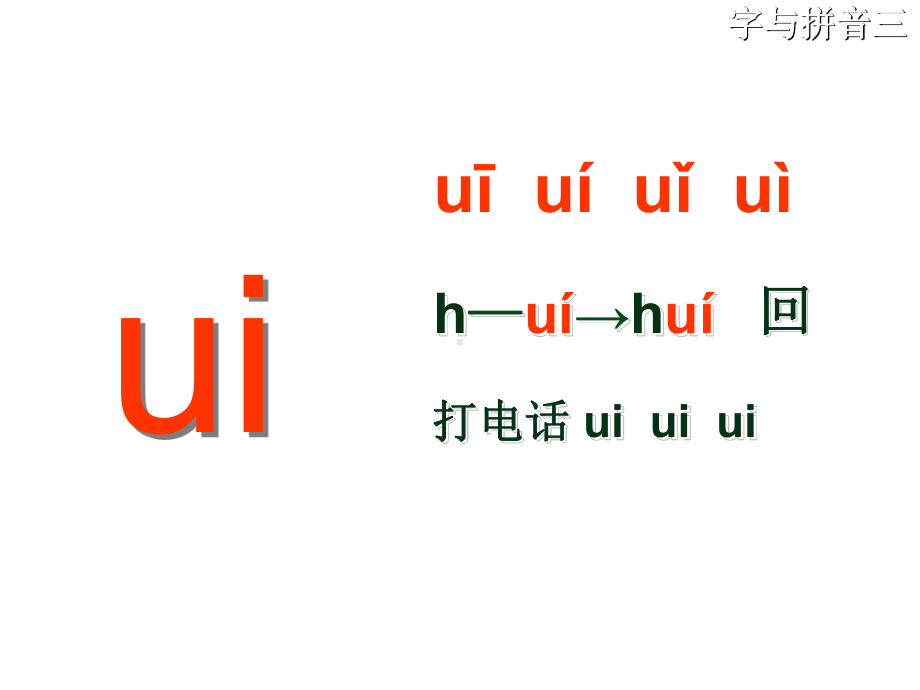 汉语拼音复习三复韵母复习共19张幻灯片.ppt_第3页