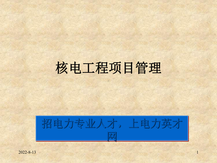 核电工程项目管理概述(37张幻灯片)课件.ppt_第1页