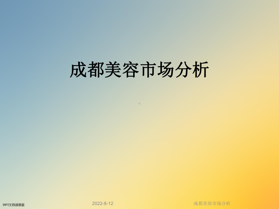 成都美容市场分析课件.ppt_第1页