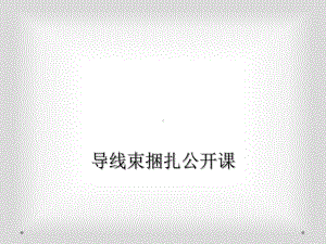 导线束捆扎公开课课件.ppt