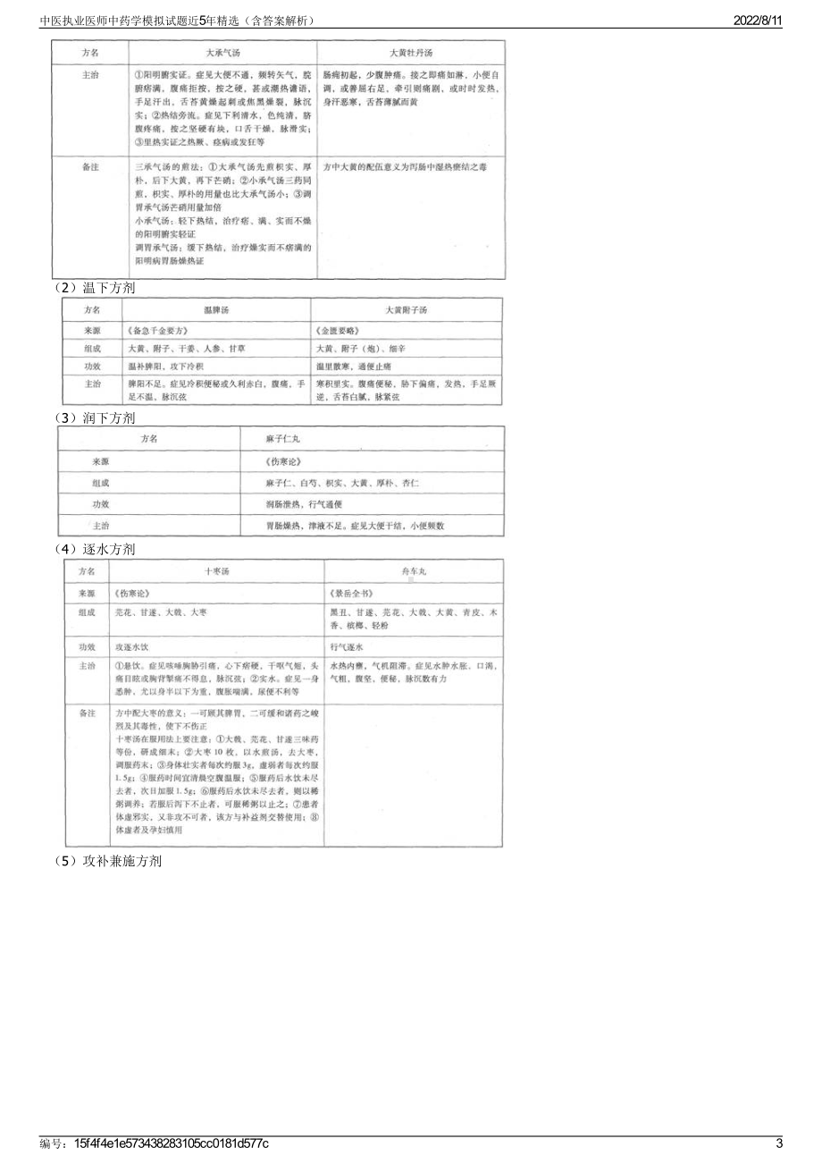 中医执业医师中药学模拟试题近5年精选（含答案解析）.pdf_第3页