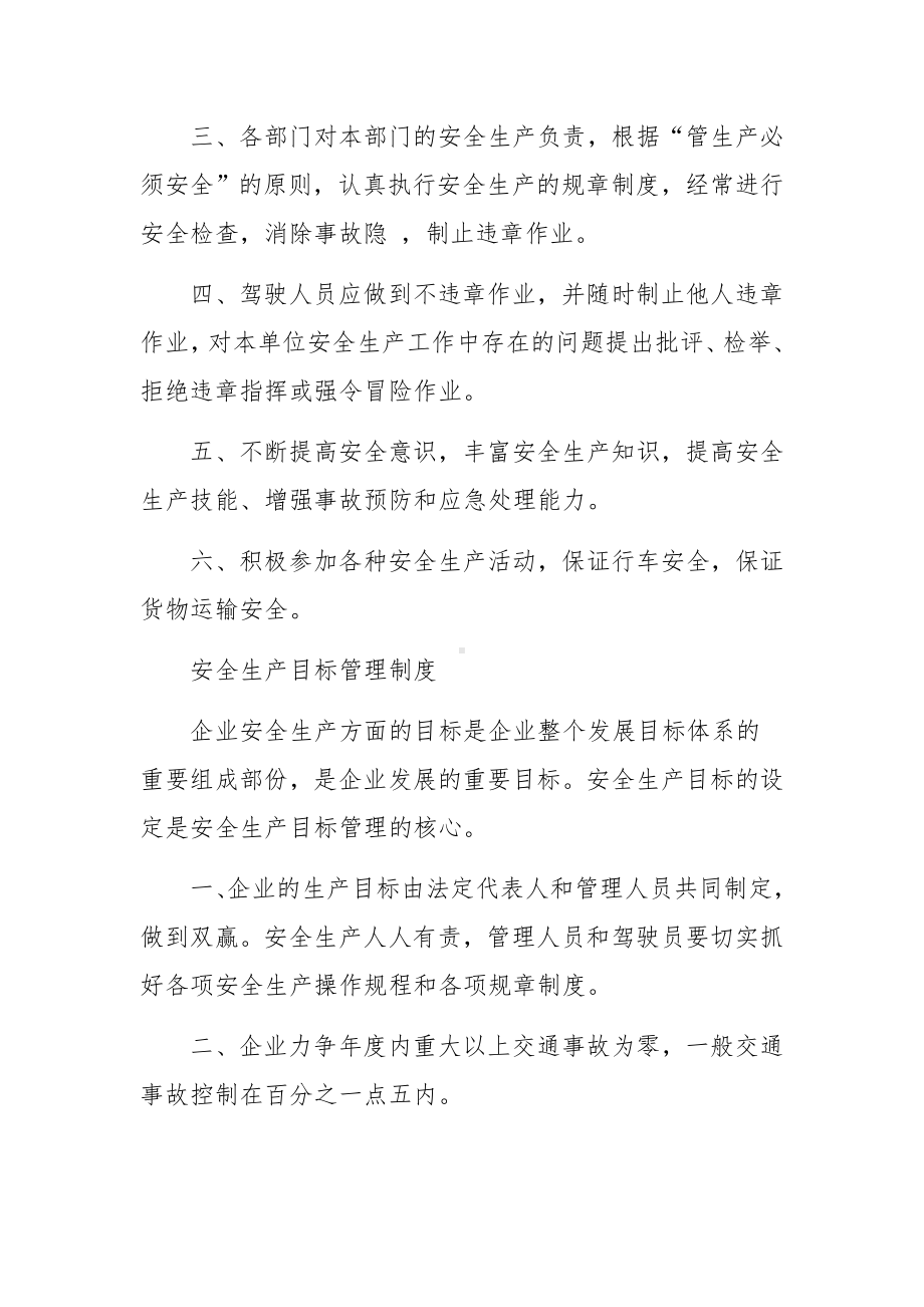 物流公司货物运输安全生产管理制度.docx_第3页