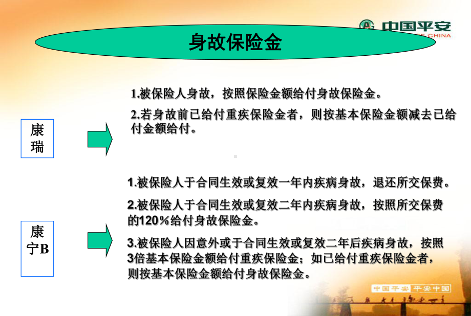 保险培训资料：平安康瑞与国寿康宁比较.pptx_第3页