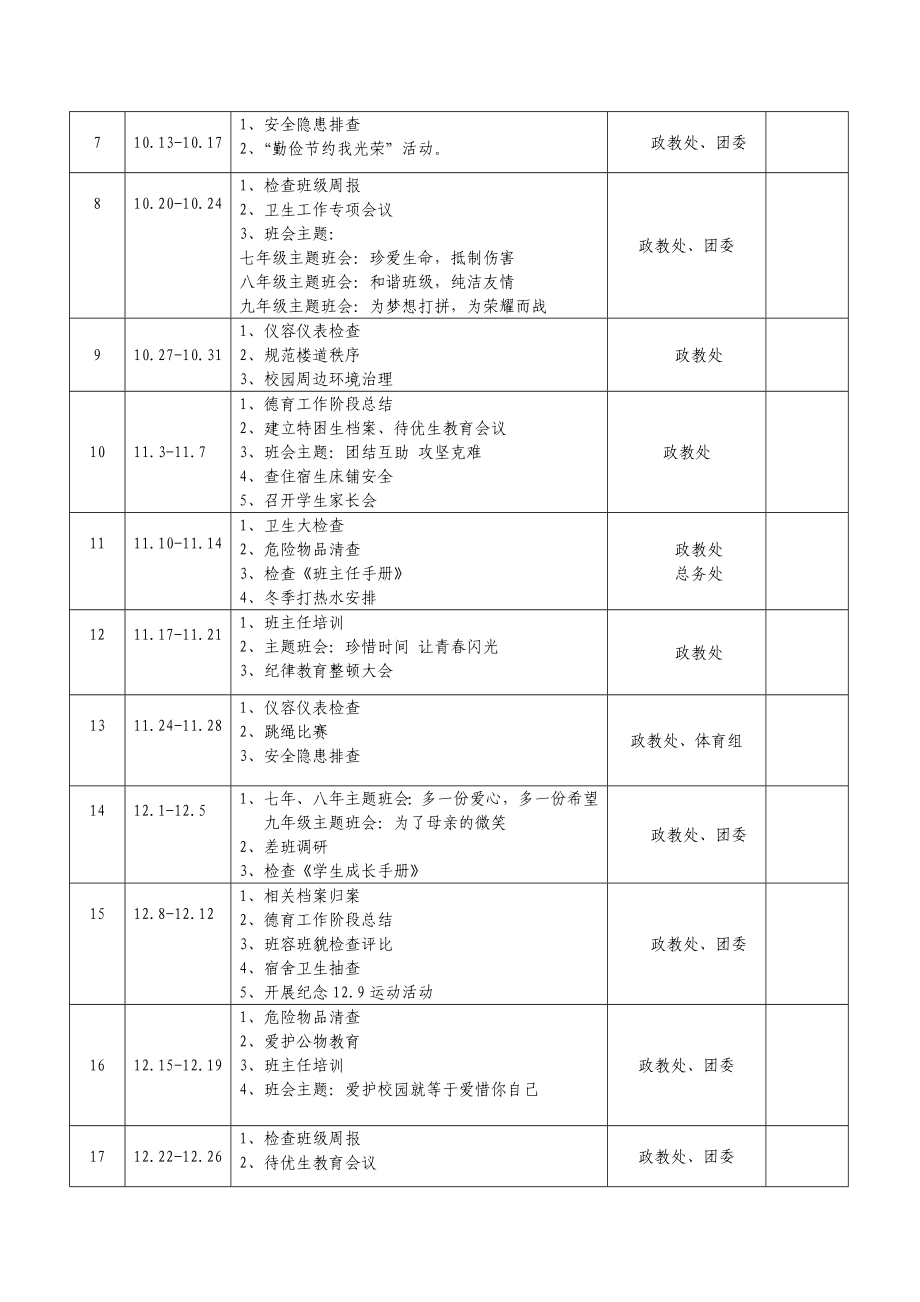 xxx中学20xx—20xx学年第一学期德育工作计划.doc_第2页